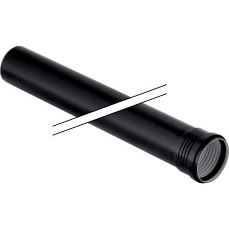 GE Silent-PP Rohr mit Muffe d125mm, L100cm