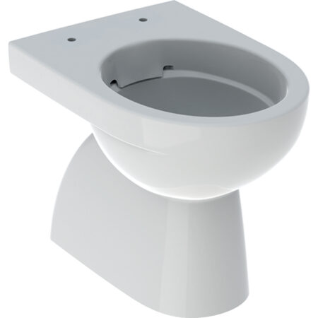 Geberit Renova Stand-WC Tiefspüler, Abgang vertikal, teilgeschlossenes Keramikdesign, Rimfree