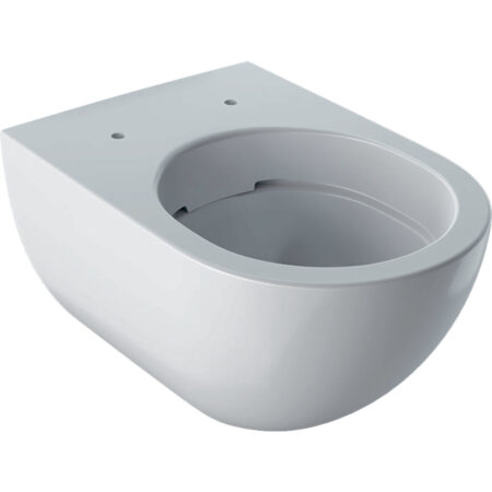 Geberit Acanto Wand-WC Tiefspüler, geschlossenes Keramikdesign, Rimfree: T=51cm, weiß