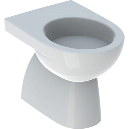 Geberit Renova Stand-WC Tiefspüler, Abgang vertikal, teilgeschlossenes Keramikdesign: T=53.5cm, weiß