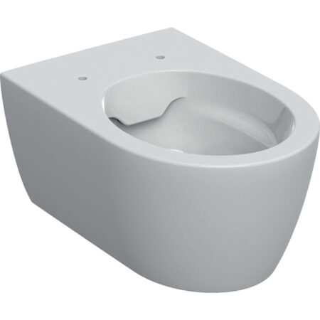 Geberit iCon Wand-WC Tiefspüler, geschlossenes Keramikdesign, Rimfree: T=53cm, weiß