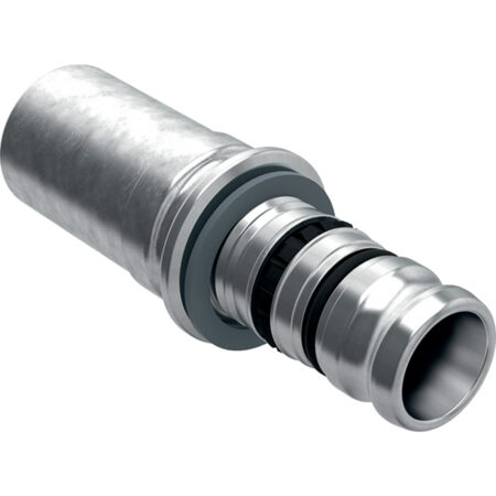 GE Mepla Uebergang auf Mapress Edelstahl mit Einschubende, d20 x 18mm