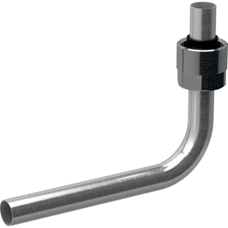 GE Mepla Metallrohr-Passbogen f. EK d15mm x G1, vernickelt