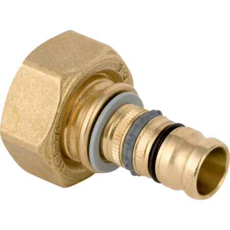 GE Mepla Anschluss fuer Eurokonus gerade d20mm x G3/4, vernickelt