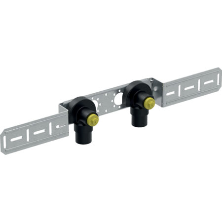GE FlowFit AnWinkel-Set, vormont., ged. 2fach, abges. d20mm x Rp1/2 AD10cm RG+