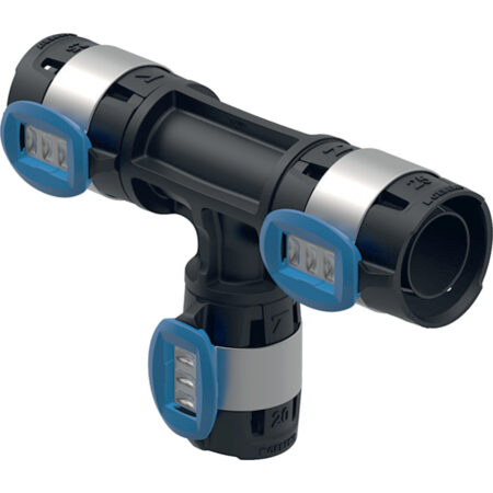 GE FlowFit T-Stueck reduziert PPSU d25 x 16 x 20mm