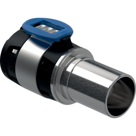 GE FlowFit Uebergang Mapress Edelstahl mit Einschubende, d25 x 22mm