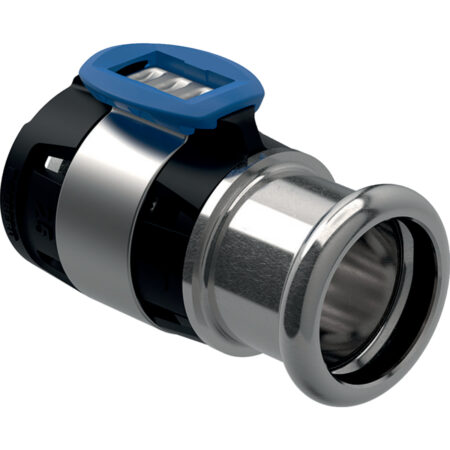 GE FlowFit Uebergang Mapress Edelstahl mit Pressmuffe, d25 x 22mm