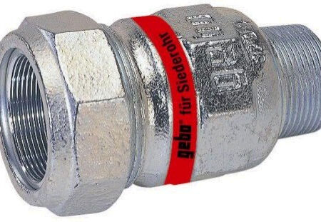Gebo Temperguss-Klemmverb. für Siederohr Typ A mit AG, 6/4"x51mm, verzinkt