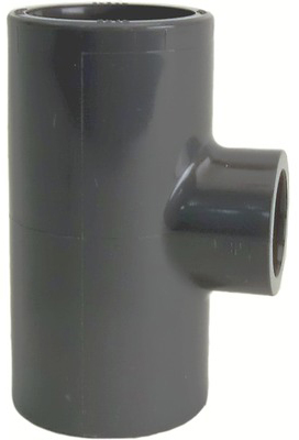 GF T-Stück 90° reduziert PVC-U d 90x32