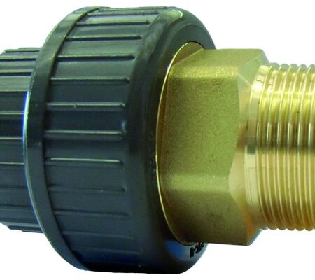 GF Übergangsverschraubung PVC-U/Ms d 50x6/4" AG Dichtung EPDM