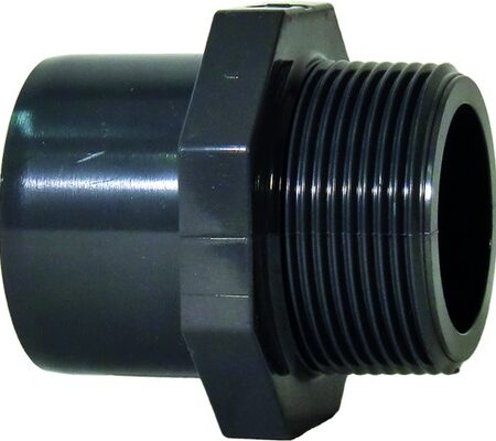 GF Übergangs-Muffennippel PVC-U d 50/63x2" AG