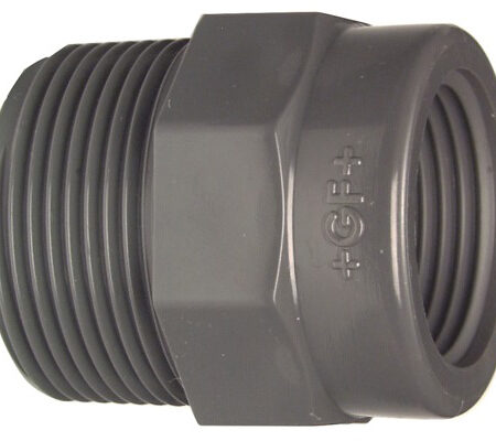 GF Muffennippel reduziert PVC-U 3/4"x1/2" AGxIG