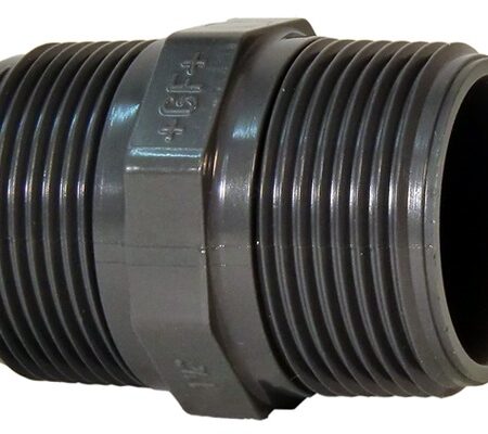 GF Doppelnippel PVC-U 1/2" AG