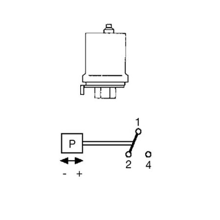 GRUNDFOS Zubehör für Unterwasserpumpen Druckschalter FF4-8 0,5-8bar 1polig