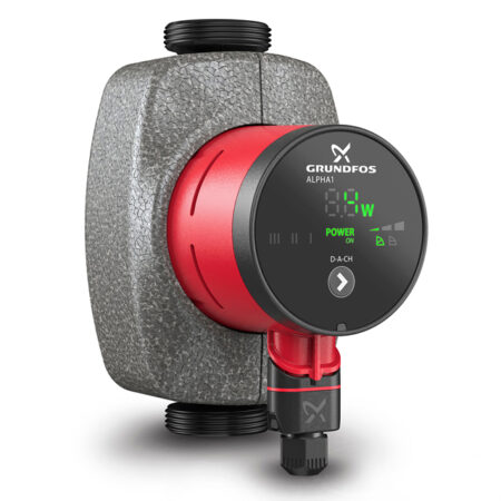 GRUNDFOS Hocheffizienz Umwälzpumpe ALPHA1 25-60 N 180mm 1x230V G1_1/2 DACH