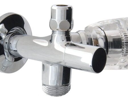 SCHMIEDL Eckreg.+Geraeteanschl.vent. 1/2 Griff glasklar GS0170/15