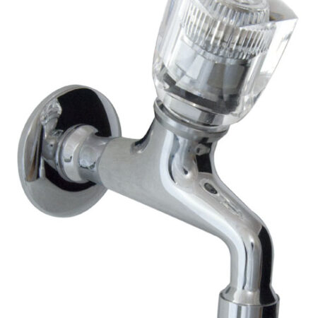 SCHMIEDL Wascht./Spuelt.-Wand-Ausl.vent. 1/2 Griff glasklar GS0600P