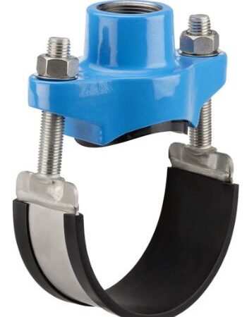 Universal-Anbohrschelle Fig.3500 DN 100 x  5/4" Dm.Buegelber.102-130mm