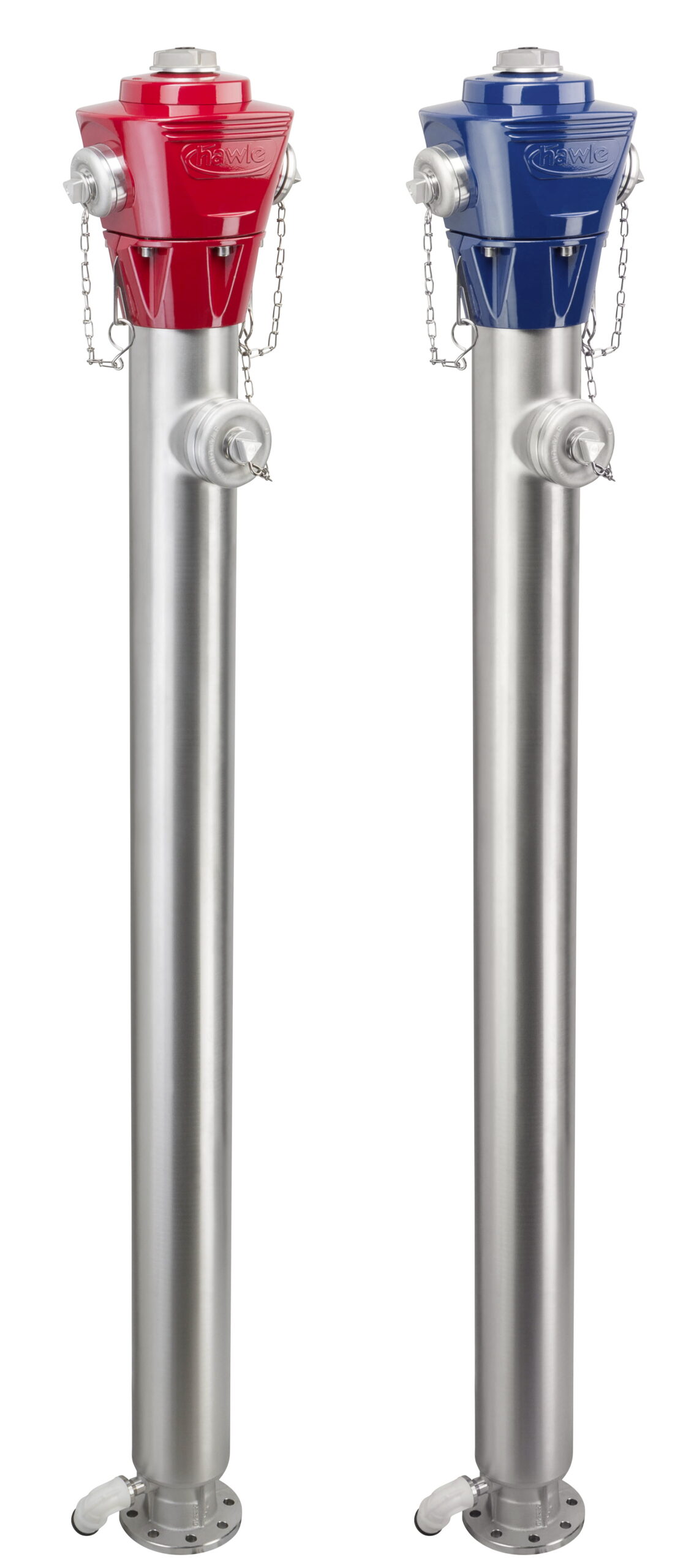 Hawle Niro-Überflurhydrant Fig.5151H4 PN10/16 DN100 RD 1.5m BBA Kopf rot