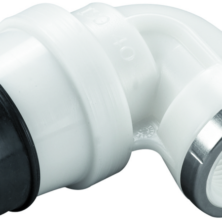 ISO2-Fitting POM PN16, Wasser Winkel 90 Gr.PE/IG D32-1"
