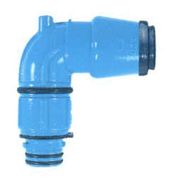 ZAK 46 ISO.Winkeldrehsteckfitting Fig.6465 90Gr.f.PE-Rohr 40 mm