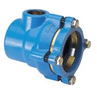 System2000-Endkappe Fig.8075 PN10/16 DN  80 f.PE/PVC AD 90 mm m.Anschl.1"