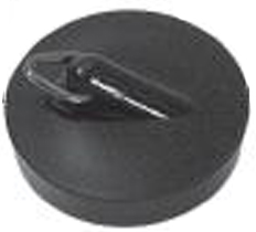 Kunststoff-Stopfen m.Dreik.Buegel, 43.5mm