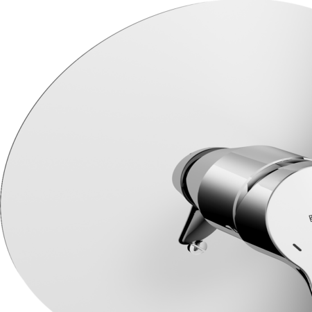 HA Einhebelmischer Fertigmontageset für Brausebatterie HANSAMIX 0185 Rosette rund Chrom
