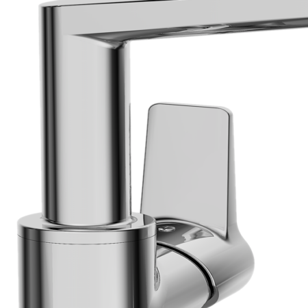 HA Einhebelmischer Waschtischbatterie HANSATWIST 0954 Zugstangenablaufgarnitur Ausladung 130 mm DN15 Chrom