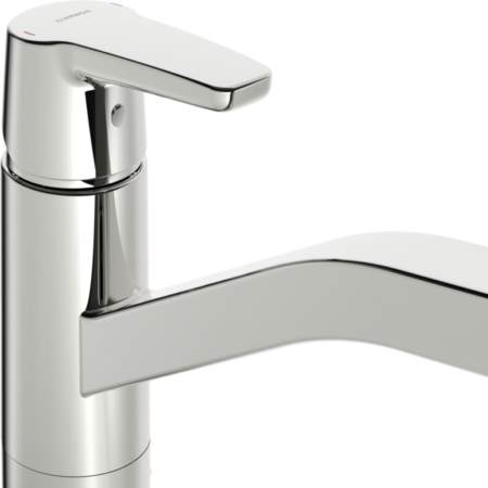 HA Einhebelmischer Küchenarmatur, Niederdruck HANSAPOLO 5159 Ausladung 215 mm DN15 Chrom