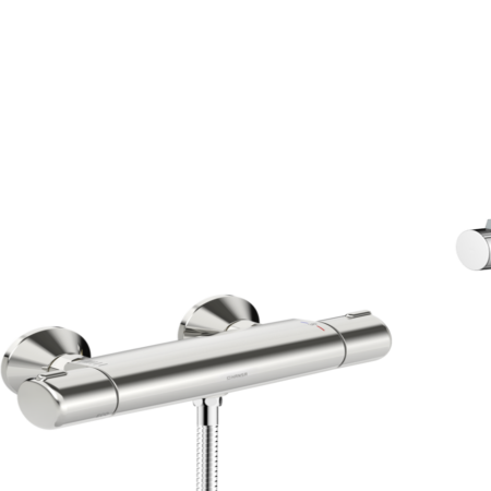 HA Brausebatterie mit Brausegarnitur HANSABASIC 5515 3-strahlig DN15 Chrom