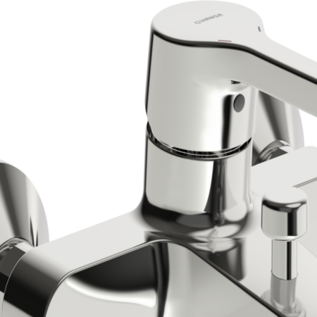 HA Einhebelmischer Wannenfüll- und Brausebatterie HANSAPALENO 5645 Ausladung 164 mm DN15 Chrom