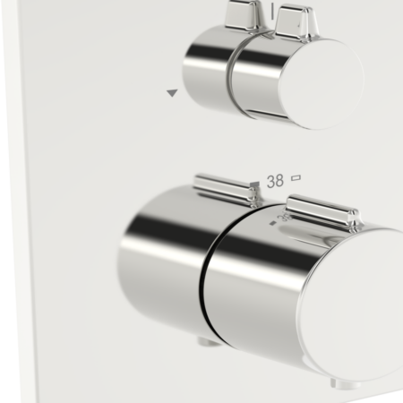 HA Sichtteil für einen Abgang HANSAEASYTHERM 8113 Rosette eckig Chrom