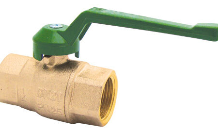 Herz Kugelhahn m.gruenem Hebelgriff PN25 DN20 Ms 3/4"IG Trinkwasser Fig. 2100(02)