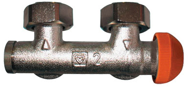 Herz-3000-Anschlussteil f.Zweirohranl. Fig.3693(91) 3/4" E-Form