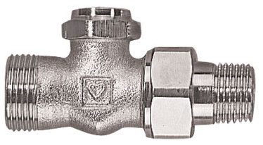 Einzelabsperrventil m.Voreinst.u.Entl. D-Form Fig.3937(11) Rp 1/2"xG 3/4"