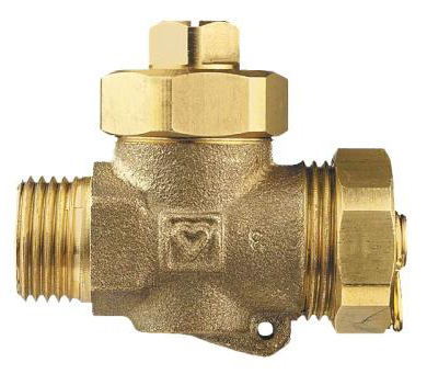 Kessel-Fuell-und Entl.Hahn Fig.4119(00) 3/8" o.Holl.