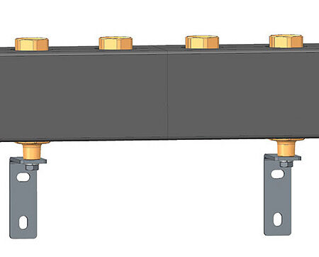 Herz Pumpfix-Verteiler 3 Gruppen DN 25 m. Befestig. u. Wärmedämmg. Fig. 4501/12