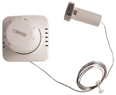 Herz Thermostat mit Ferneinstellung zur Montage in UP-Dosen geeignet
