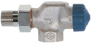 IMI HEIMEIER Thermostat-Ventilunterteil mit geringem Widerstand, Axialform, DN10