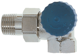 IMI HEIMEIER Thermostat-Ventilunterteil mit geregelt Widerstand, Winkeleck/rechts, DN15