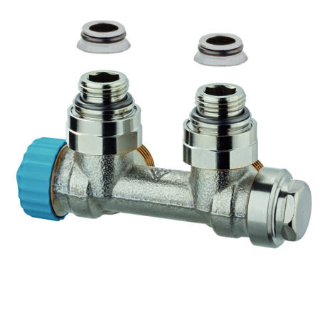 IMI HEIMEIER Ventil Multilux Einrohr Eck, für Rp 1/2 Innengewinde und G 3/4 Außengewinde