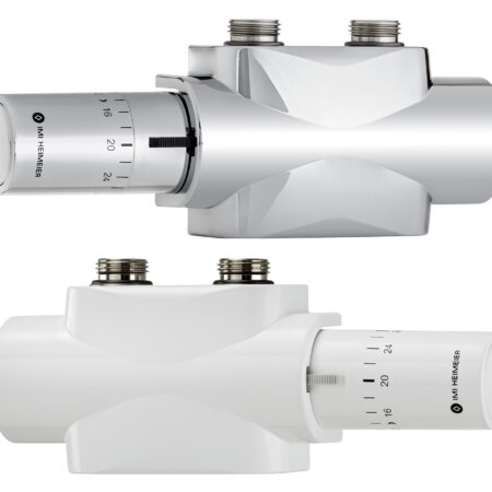IMI HEIMEIER Ventil Multilux 4-Set Halo Zweirohr- und Einrohr, weiß RAL 9016