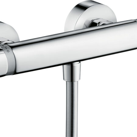 hansgrohe Ecostat Comfort Brausethermostat Care Aufputz mit extra langen Griffen, Chrom