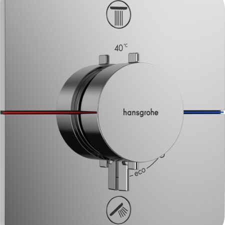 hansgrohe ShowerSelect Comfort Q Thermostat Unterputz für 2 Verbraucher, Chrom