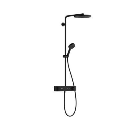 hansgrohe Pulsify S Showerpipe 260 1jet EcoSmart mit ShowerTablet Select 400, Mattschwarz