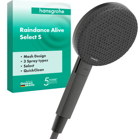 hansgrohe Raindance Alive Select S Handbrause 125 3jet, Brushed Black Chrome