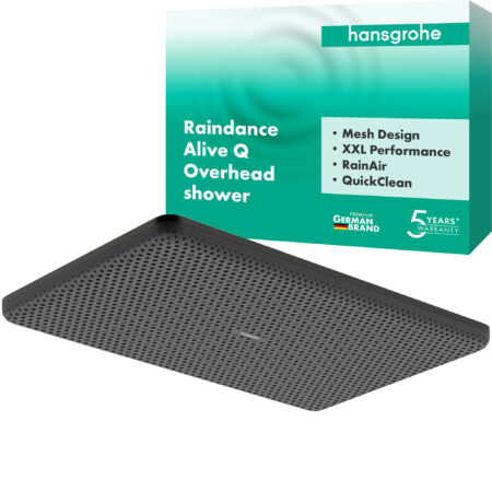 hansgrohe Raindance Alive Q Kopfbrause 210/340 1jet, Brushed Black Chrome