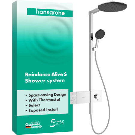 hansgrohe Raindance Alive S Showerpipe 300 2jet mit ShowerSelect Comfort, Chrom